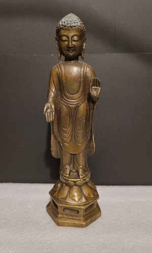 Vintage bronze buddha - vintage,