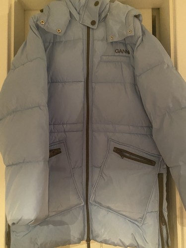 Ganni daunenjacke hellblau - ganni,