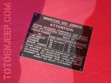 PLAKETTE PLAKETTE LABEL ALU