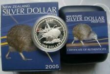 Neuseeland Kiwi ROWI 2005 PP Proof 1Oz Silber 999/1000 1Dollar inkl.Zert.+Box!!!