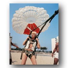 Stella Stevens Parachuting