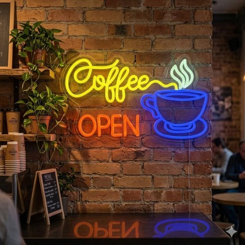 Kaffee neon schild - neon, coffee