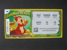 Rubbellos von LOTTO Brandenburg aufgerubbelt kein Gewinn "NIETE" - Goldhörnchen