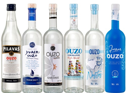Ouzo probierset 7l - ouzo, 6x