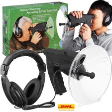 Geräuschverstärker 100 M Richtmikrofon Zieloptik 8 Sek. Aufnahme Abhörgerät DE