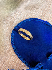 Ring Aus Titan Mattiert In Gold  Und Silber, Ring Ohne Stein, Geschenk 