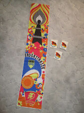 original großer  DDR Souvenir Stoffbanner FDJ Erdgastrasse