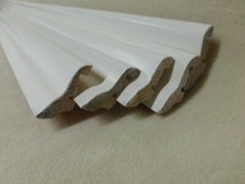 (00) 1Stk 100cm Sockelleiste FN weiß lackiert 19x40mm Fußleisten