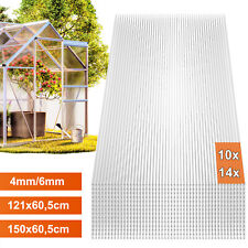 Doppelstegplatten Stegplatten Hohlkammerplatten Gewächshausplatten SET 4mm 6mm