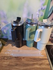 Trinkbecher Standly Cup Becher Trinken Kalt Warm Strohhalm