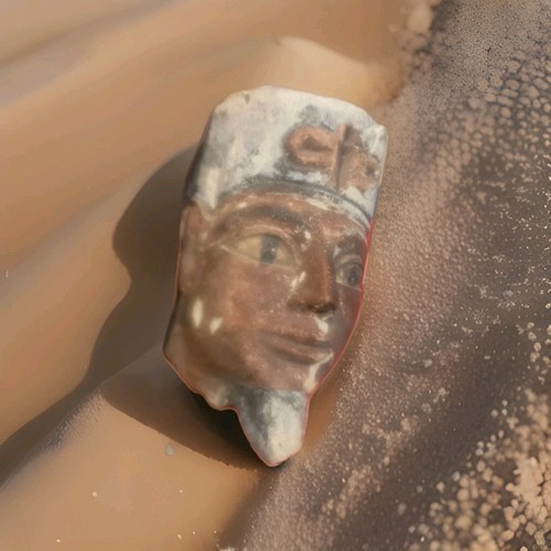 Skulptur kopf hatschepsut - kopf, 18