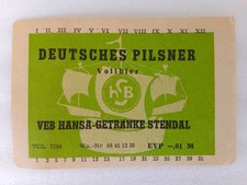 Neu 1x altes DDR Etikett - VEB