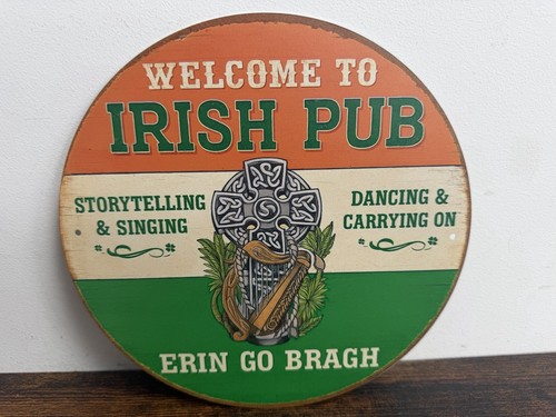 Irish pub whiskey werbeschild - irish,