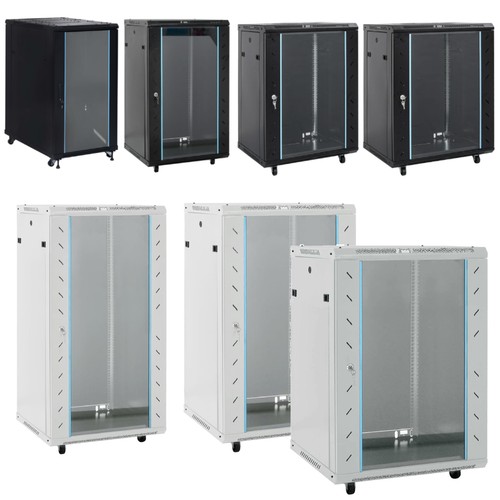 22u netzwerkschrank mit rollen - netzwerkschrank,