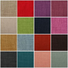 WEICHER UNI FR LEINEN OPTIK DESIGNER VORHANG KISSEN SOFA POLSTERSTOFF