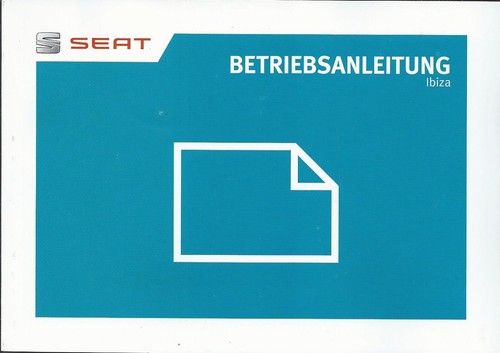 Seat ibiza betriebsanleitung - seat,