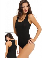 Restposten Damen Bodys Baumwoll-Stretch Trägerbody breite Träger 3er-5er Pack