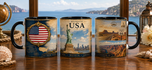 Usa souvenir tasse reiselust - souvenir,