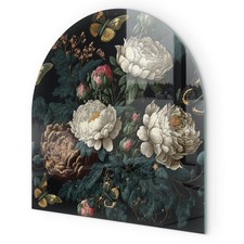 Stabile Glasplatte Kamin