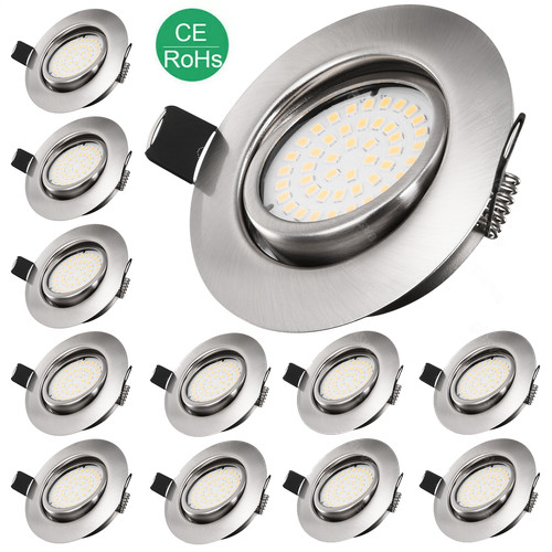 Led einbaustrahler 230v - 6x,