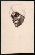 Handzeichnung Böse blickender