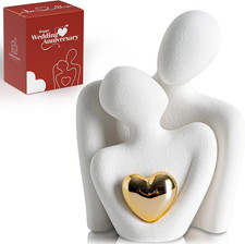 Statue paar verliebt golden - statue,
