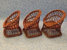 3 Korbsessel für Barbies