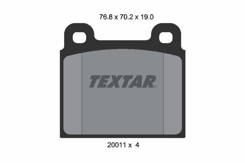 Textar bremsbelagsatz - textar,