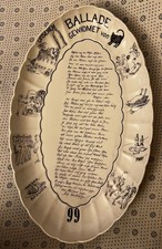 Porzellan, Katze, Stylischer Teller  Verein 1899 Ballade Rudolstadt