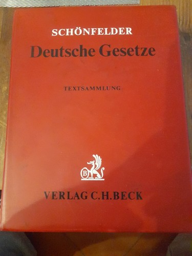 Schönfelder deutsche gesetze - schönfelder,