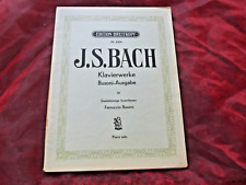 BACH Klavierwerke Busoni-Ausgabe IV Edition Breitkopf Nr. 4304 Noten f. Klavier