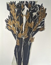 Detlef Willand, Baum der Erkenntniss, Holzschnitt, unsigniert