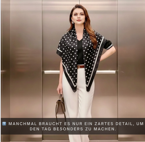 Seidentuch schwarz 90x90 - seidentuch,