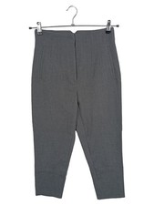 ZARA High-Waist Cropped Tapered Anzughose Damen Grau Gr. M