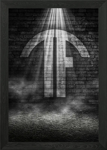 Logo poster gerahmt - poster,