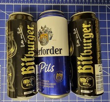 Bitburger Bier Sammlerdosen Nordic Gold und eine Herforder Bierdosenattrappe