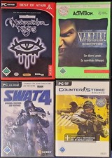 PC CD-ROM Spiele - 4 Stück - Neverwinter Nights, Vampire, SWAT4 & Counter Strike