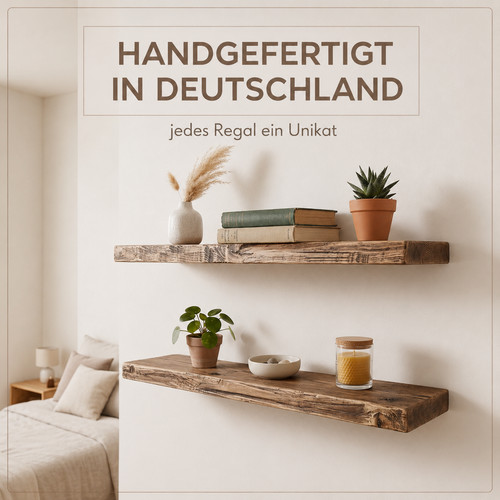 Deko wandregal holz rustikal - deko,