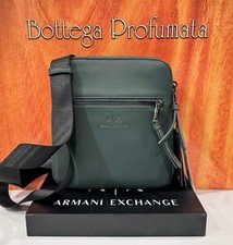 Armani Exchange Herren Schultergurt Flat Halbstarf Grün mit Außentasche