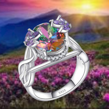 Ring mehrfarbig zirkonia - ring,