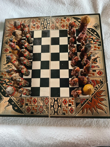 Altes schachspiel aus - altes,