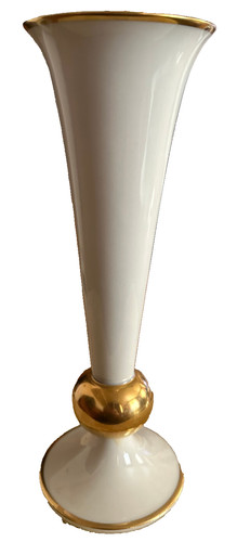 Rosenthal vase weiß - weiß, gold