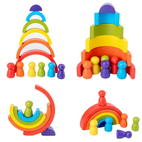 Montessori regenbogen holz - montessori,