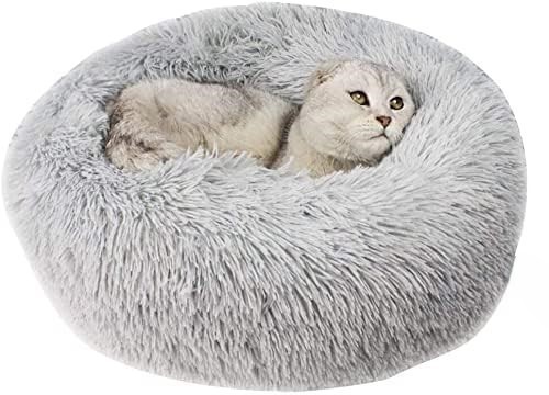 Katzenbett hellgrau rund 70cm