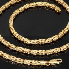 Klassische Königskette 585 14 K Echt Gold 55cm 3mm NEUWERTIG Goldkette Halskette