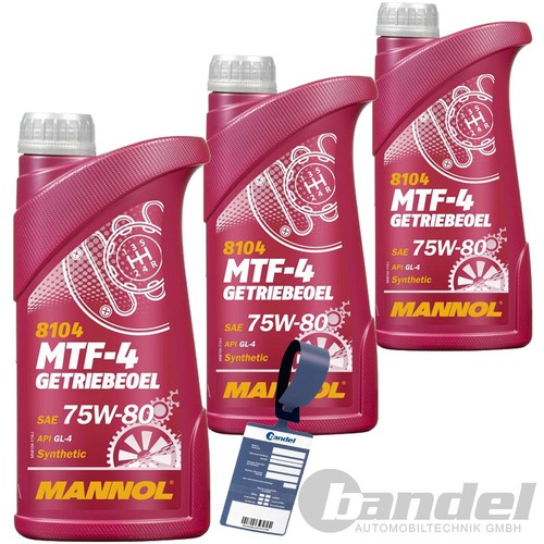 3x1 liter mannol mtf - liter,