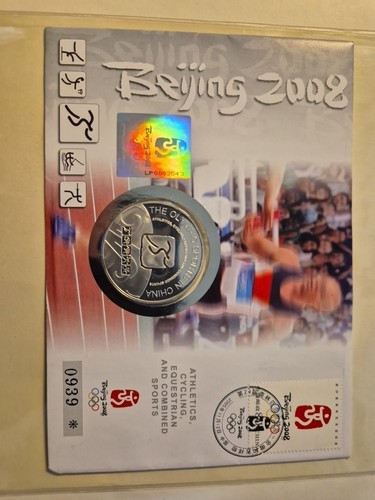 Numisbrief china olympia - china,