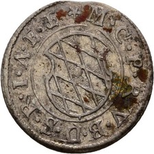 Bayern München 1/2 Batzen 1625 Maximilian I.,   1,2g Original Münze #IPL482