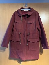 Jacke Halbmantel Sessun  Größe S Rot Weinrot