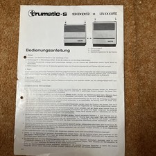 Trumatic-s 3002 Bedienungsanleitung Und Einbausnweisung